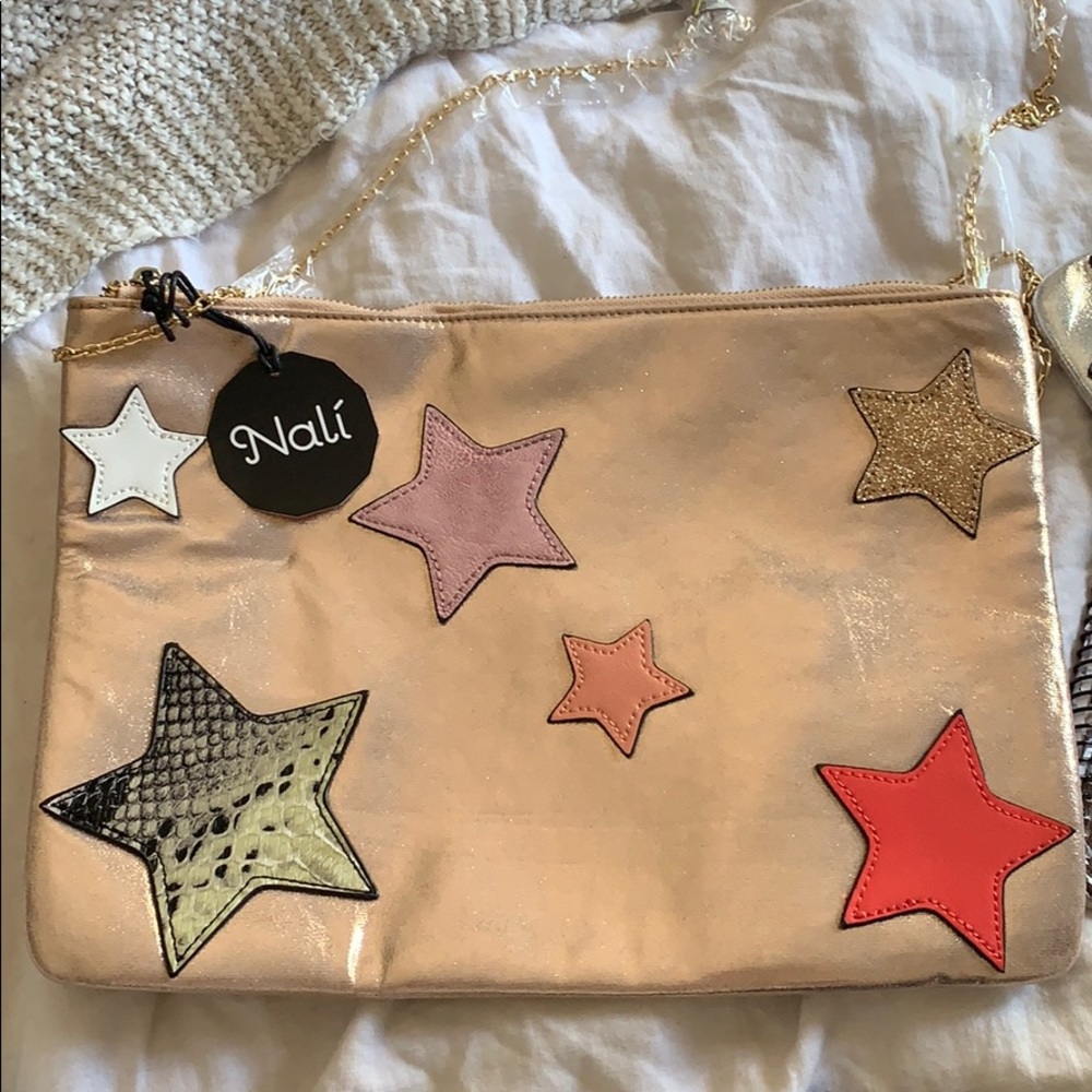 ASOS Nali bag rose gold with stars